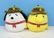 NWT Squishmallow x Peanuts 10" Snoopy & Woodstock Plush Beagle Scouts 50th Anniv