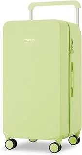 [TUPLUS] Trunk Suitcase Wide Handle Luggage Hardside Suitcase with Spinner Wheels Trunk Luggage Check in Large Suitcase Lightweight with TSA Combination Lock,Impression Classic Trunk,28 Inch,Green
