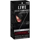 Schwarzkopf Live Salon Permanent 1-0 Black Permanent Hair Colour Hair Dye