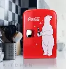 Mini Fridge Coke Bedroom Coca Cola Dorm Room Office Vintage Small Portable Car