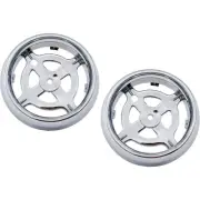 Pair Bumper Face Bar Trims Molding Step Pads Set of 2 Front Driver & Passenger
