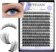 BEYELIAN Lash Clusters, 168 Pcs Individual Cluster Lashes, 10-16mm C Curl DIY Eyelash Extension Super Thin Band Resuable Soft Glue Bonded Lash Extensions (Style3 0.07 Mix Black Band)
