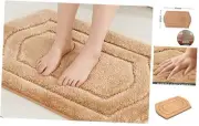 Extra Thick Bath Rugs for Bathroom - Anti-Slip Bath Linen Sets 17"×27" Beige
