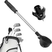 ZALHIN Golf Ball Picker, Extendable Golf Ball Retriever, Putter Ball Retriever, Golf Ball Grabber, Portable Golf Ball Pickup Tool, Golf Men