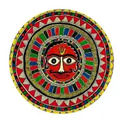 Traditional Ceramic Madhubani Print Handcrafted Plate Wall Art Decor