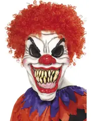 Scary Clown Halloween Mash With Hair