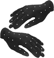 [HANABASS] 1 Pair Skating Gloves Decorative Party Gloves Stage Gloves for Performance Skating Supplies Performance Supplies Party Finger Gloves Girl Shows Wearing Gloves Girl Party Gloves