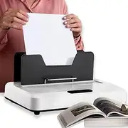 Electric Hot Thermal Binding Machine, Book Magazine Binder with Cooling Slot, 3 Levels Time Setting, 60mm Binding Thickness, Fast Binding for Photo Documents, Reports, Documents