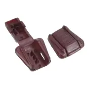 Zipper Pull Cord Ends, 25 Pack Zip Clip Buckle Rope End Lock 18mm, Purple