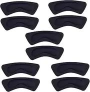 Oshhni 10 Pieces Heel Pads Anti Slip Heel Insoles for Boots Leather Shoes Sportsshoes, Black, Style B
