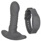 Rechargeable Silicone Prostate Vibrator with Remote Control Anal Plug Butt