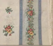 Vtg Floral Pillowcase Set Pink Flowers Light Blue Thomasron Percale Standard