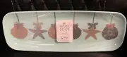 Sigrid Olsen Beach to Bistro Fish 17 1/2" Plastic Serving Platters Tray Set of 3