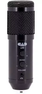 CAD Audio U49 USB Large Address Studio Microphone Headphone Monitor and Echo