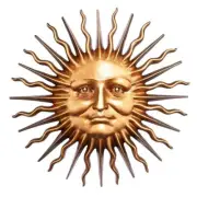 Sun from London Sloane Square Wall Sculpture Replica Reproduction