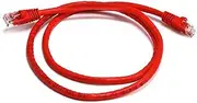 8WARE Cat6a Snagless UTP Ethernet Cable, 25 cm, Red