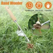 Steel Manual Hand Weeder Easy Weed Removal Compact Garden Lawn Weed Puller Tool