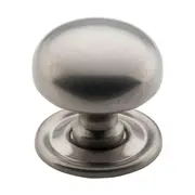 3148 Cupboard Knob Sheet Brass Satin Nickel D32xP28mm