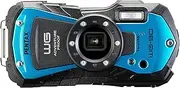 [Pentax] WG-90 Blue Genuine Waterproof Digital Camera, 39.8 ft (14 m) Waterproof (2 Hours Continuously), 3.6 ft (1.6 m), Shockproof, Dustproof, Cold Resistant to -10°C, Toughness Body for Outdoor