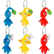 San-Ei Trade Pikmin Plushie Mascot Set of 6 Blue Yellow Red Shipping from Japan