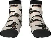 [JBYJBX] Cute Dog Print Adult Socks Womens Mens Workout Thermal Cozy All-Season Gift Holiday Articles Use