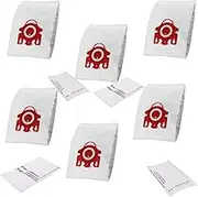 6X Synthetic Dust Vacuum Cleaner Bags + 4 Filter Replacement for Miele FJM C1 C2 S4 S6 S290 S381 S514 S6210 Hoover S510 S511 S512 S571 S512I S513 S514-1 S515-1 S710-1 S711-1 S712-1 S714 S714-1