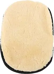 Beatifufu Leather Boot Polishing Cloth Shoe Polishing Pad Soft Faux Lambswool Glove Home Car Interior