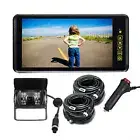 9" Car Rearview Mirror Clip Monitor Backup IR Reversing Camera 12v 24v Car Truck