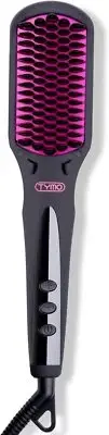 TYMO Ionic Hair Straightener Brush One-Step Hair Straightener Negative Ions