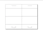 Tri-Fold Table Tent, 2-UP Perfed on 8.5"x 11" White 65lb Vellum Paper-250 Sheets