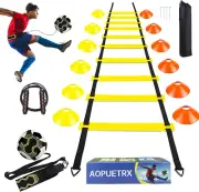 20FT Agility Speed Ladder Training Equipment Set Soccer Gifts for Boys 8-14 with