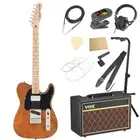 Squier by Fender Affinity Series Telecaster FMT SH Mocha with VOX amp, 11-piece