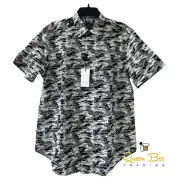 Robert Graham Men's Edmonds Short Sleeve Button Size Large
