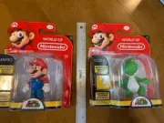 World of Nintendo Super Mario 4" Mario & Yoshi Figure w/ Mystery Accessory - NEW