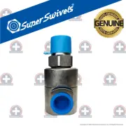 Genuine HoseKit Super Swivel #5125 – 90° 1/2" M x F NPTF, Nickel, Viton Seal