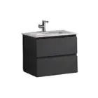 600/750/900/1200*460*520mm Vanity Dark Finger Pull Wall Hung Hidden Stone Top