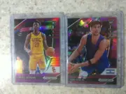 Onyeka Okongwu 2020 Prizm Draft Picks Purple RC/75 & Deni Avdija Pink Ice #6