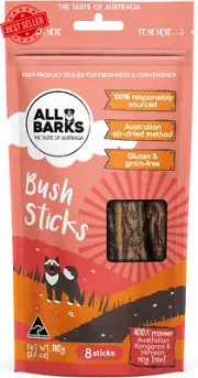 Bush Sticks - 100% Aussie Venison & Kangaroo - Natural, Grain-Free, Australian D