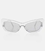 [Dolce & Gabbana] Dolce & Gabbana DG embellished cat-eye sunglasses One Size grey