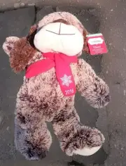 Petsmart CHANCE the Dog 2016 Squeaky Plush Dog Toy 12” Soft Christmas