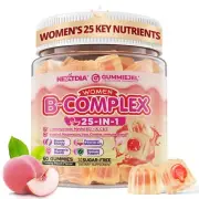 Vitamin B Complex Gummies for Women Sugar Free Super Methylated B Complex w/ ...
