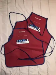 Lot Of 2 New Lowe's Kids’ Workshop Apron with Pocket Red DIY