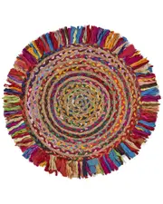 LR Home Organic Jute Eco-Friendly Area Rug