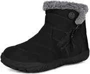 [Gaatpot] Barefoot Shoes, Winter Children's Boots, Warm Lined Snow Boots for Boys and Girls, Size 29-39