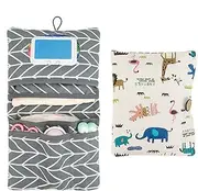 Baby Bag Organizer | Foldable Diaper Pouch Multipurpose Portable Diaper Bag | Washable Large Capacity Diaper Tote Reusable Organizer Bag for Kids
