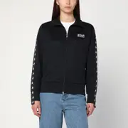 [Golden Goose] Black zip sweatshirt with stars M Black