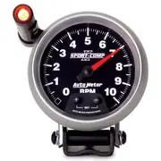 Autometer Sport-Comp II Tachometer Pedestal Shift Light - 10,000 RPM, 3 3/4 Inch, AU3690
