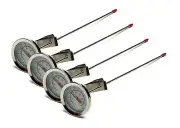 12" SS Dial Thermometer Homebrewing Brew Kettle Brew Pot, Pack of 4