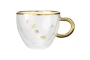 Ashdene Honey Bee Glass Double Wall Cup 350 mL