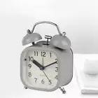 Night Lamp Alarm Clock For Bedside Battery Operation Household Quiet Non Ticking